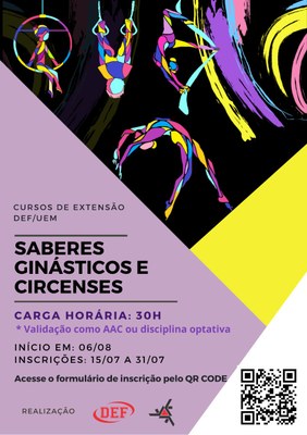 Imagem - Curso de Extensão - Saberes Ginásticos e Circenses