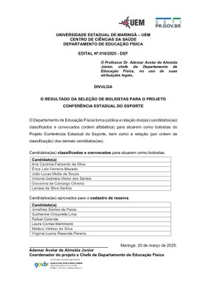 Imagem - Edital nº. 016/2025-DEF